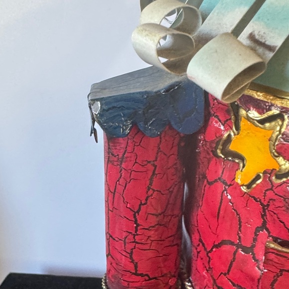 Vintage Festive Red Nutcracker Figurine tea light/candle holder - Picture 11 of 14